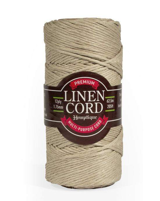 Hemptique Linen Flax Cord Natural