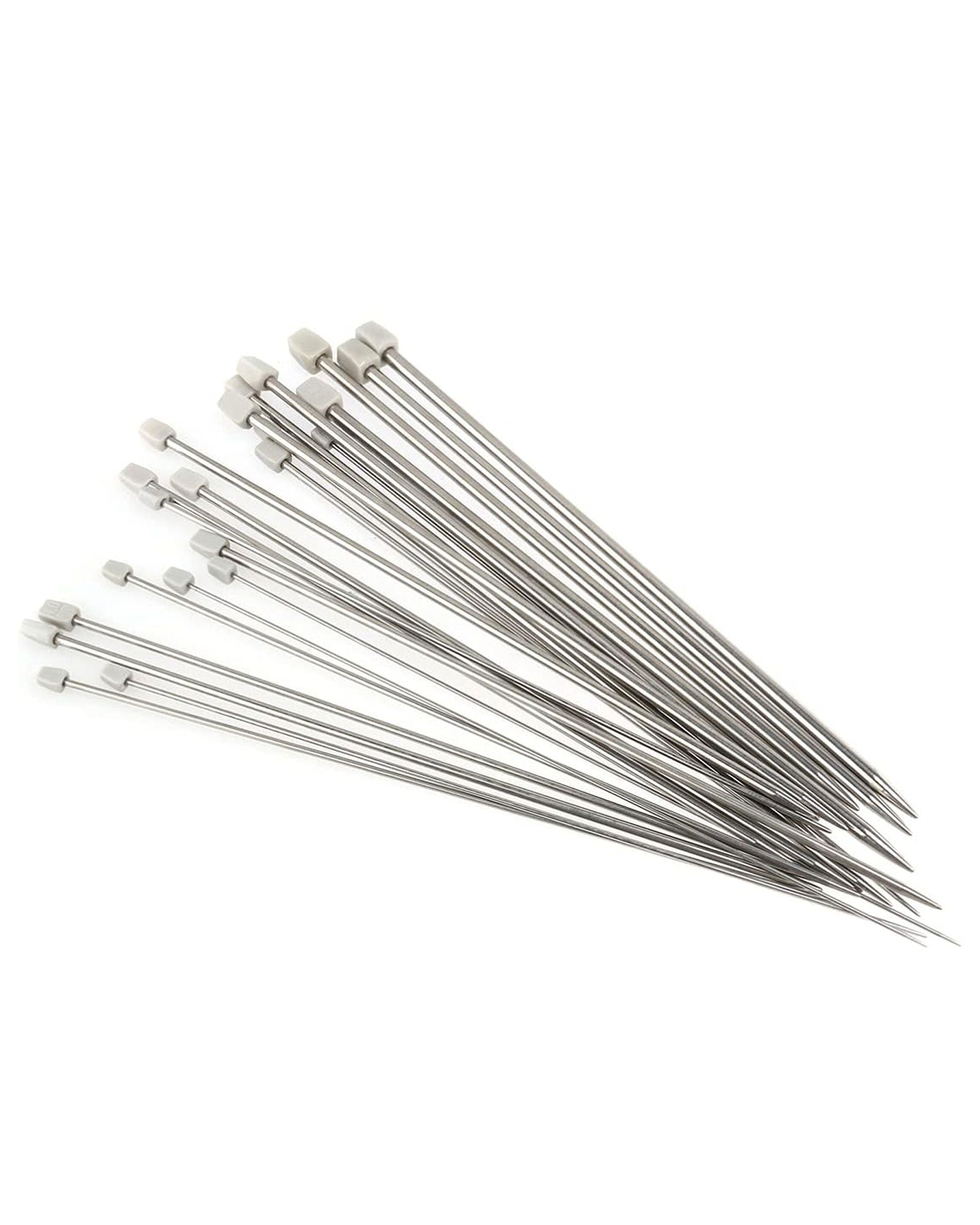 11 Pairs Single Pointed Knitting Needles