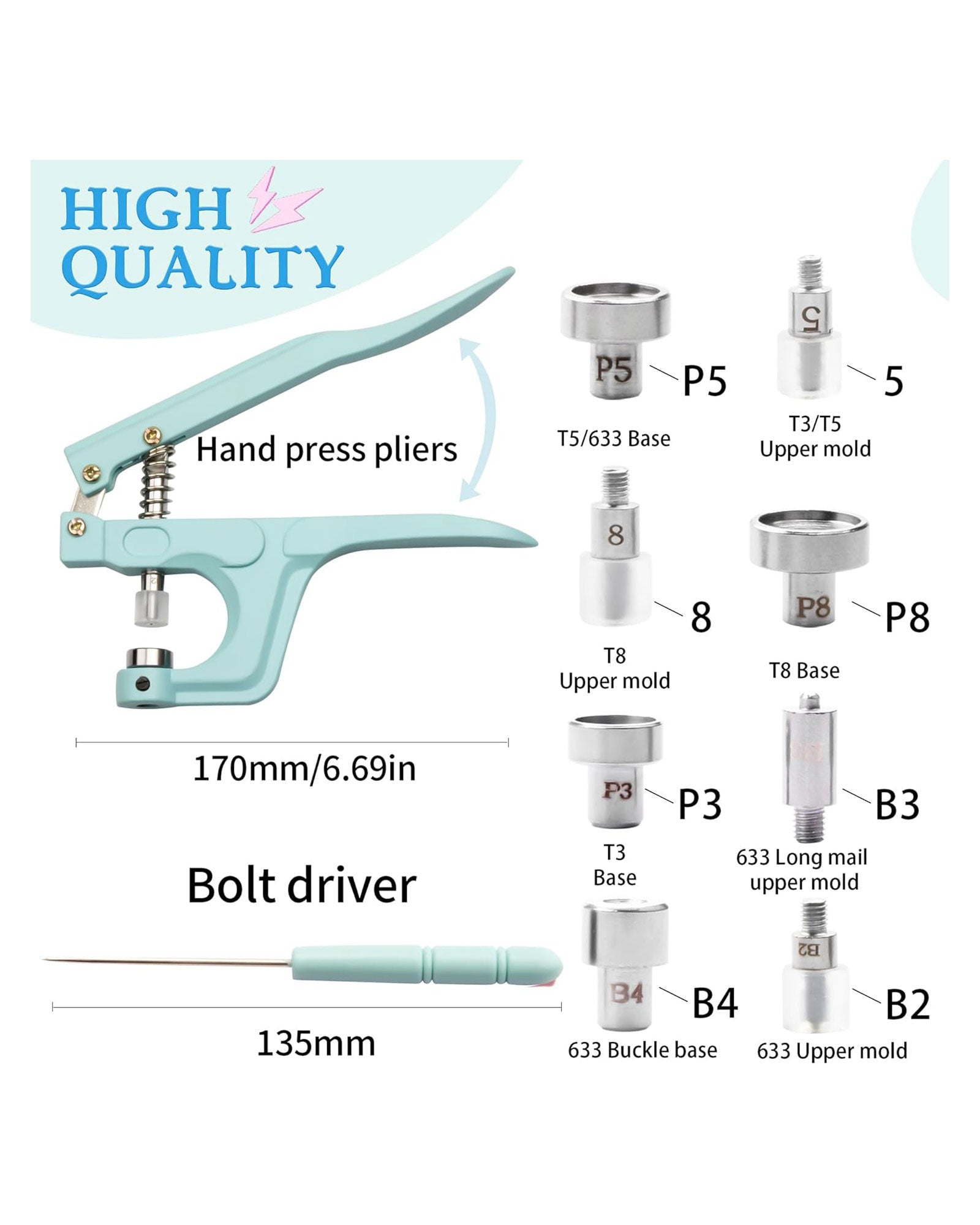 Button Snap Fastener Kit
