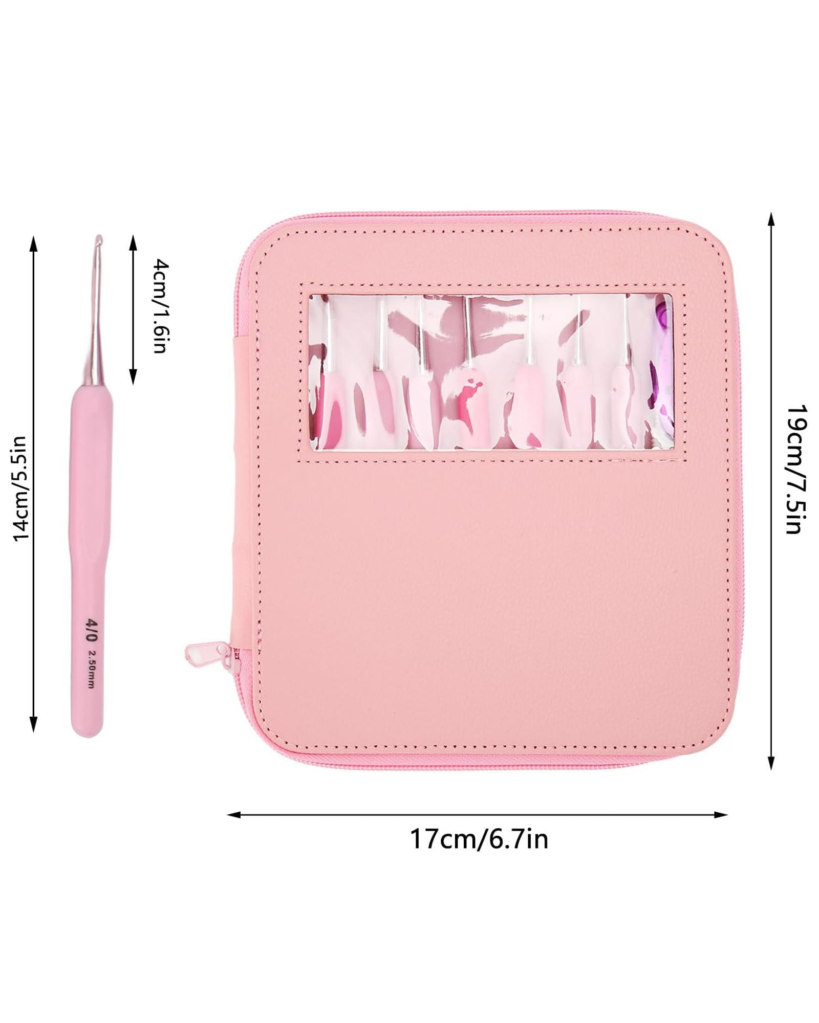 14-Piece Crochet Kit with Storage Case