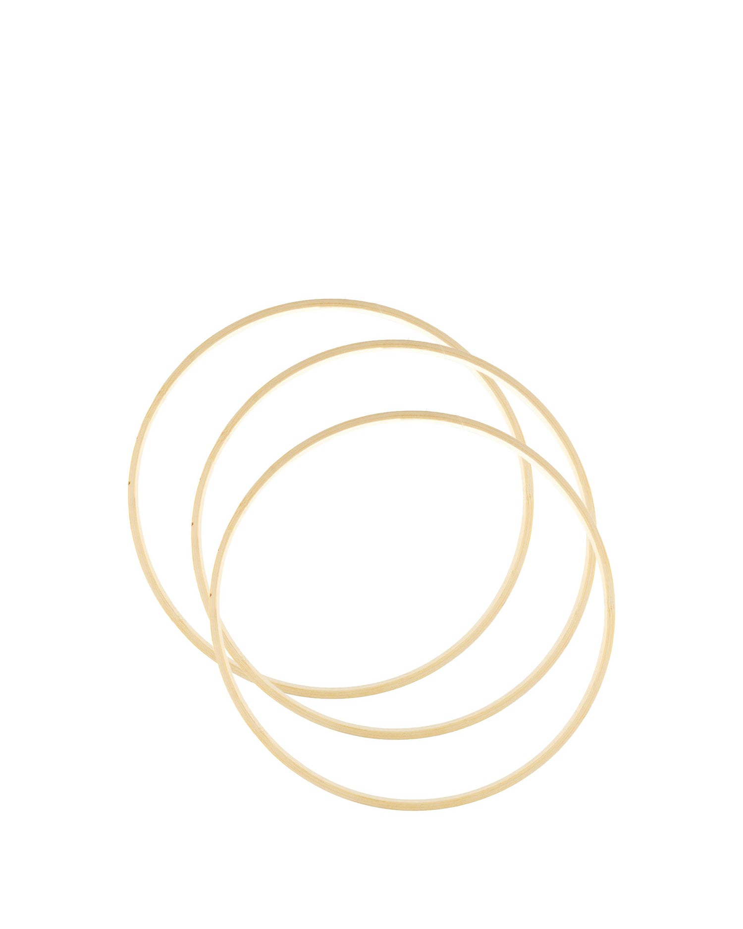 Bamboo Macrame Hoops