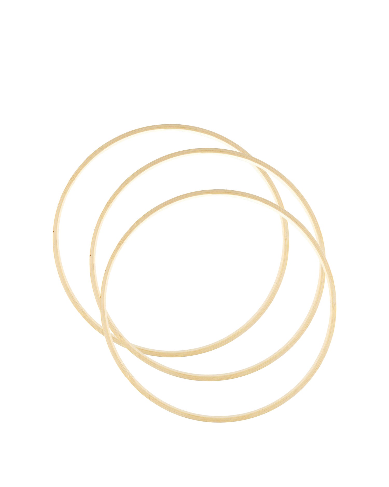 Bamboo Macrame Hoops