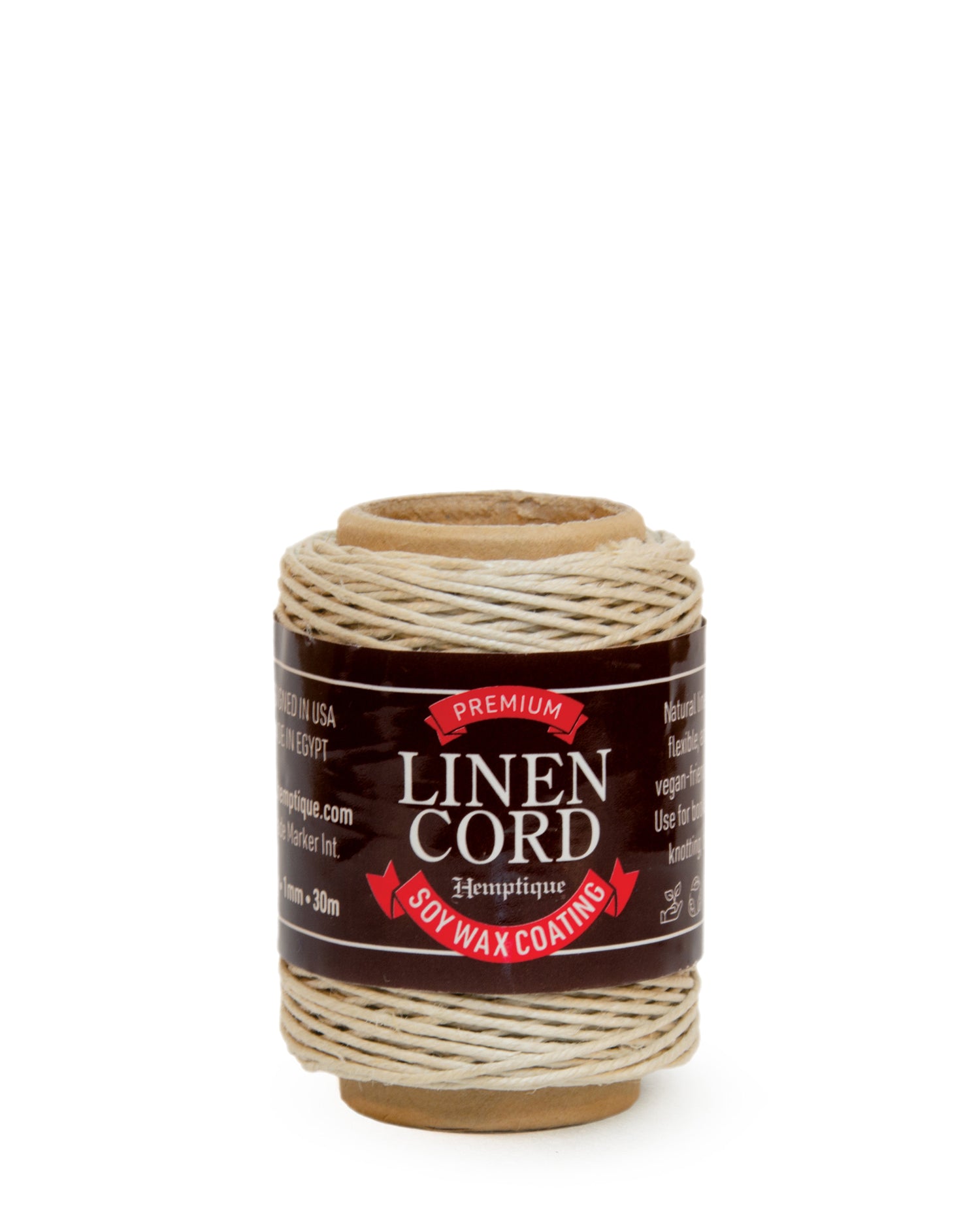 Premium Linen Cord with Soy Wax Coating