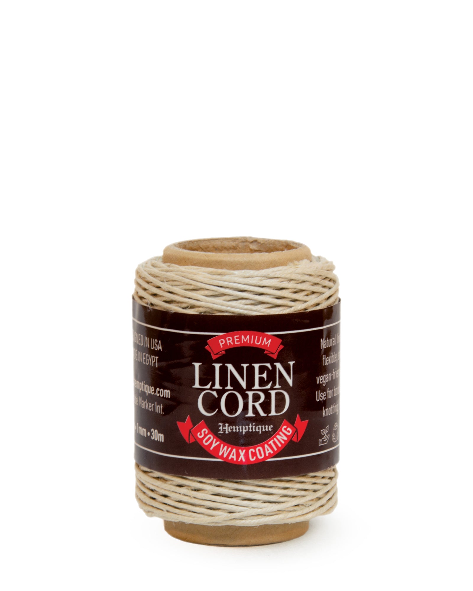 Premium Linen Cord with Soy Wax Coating