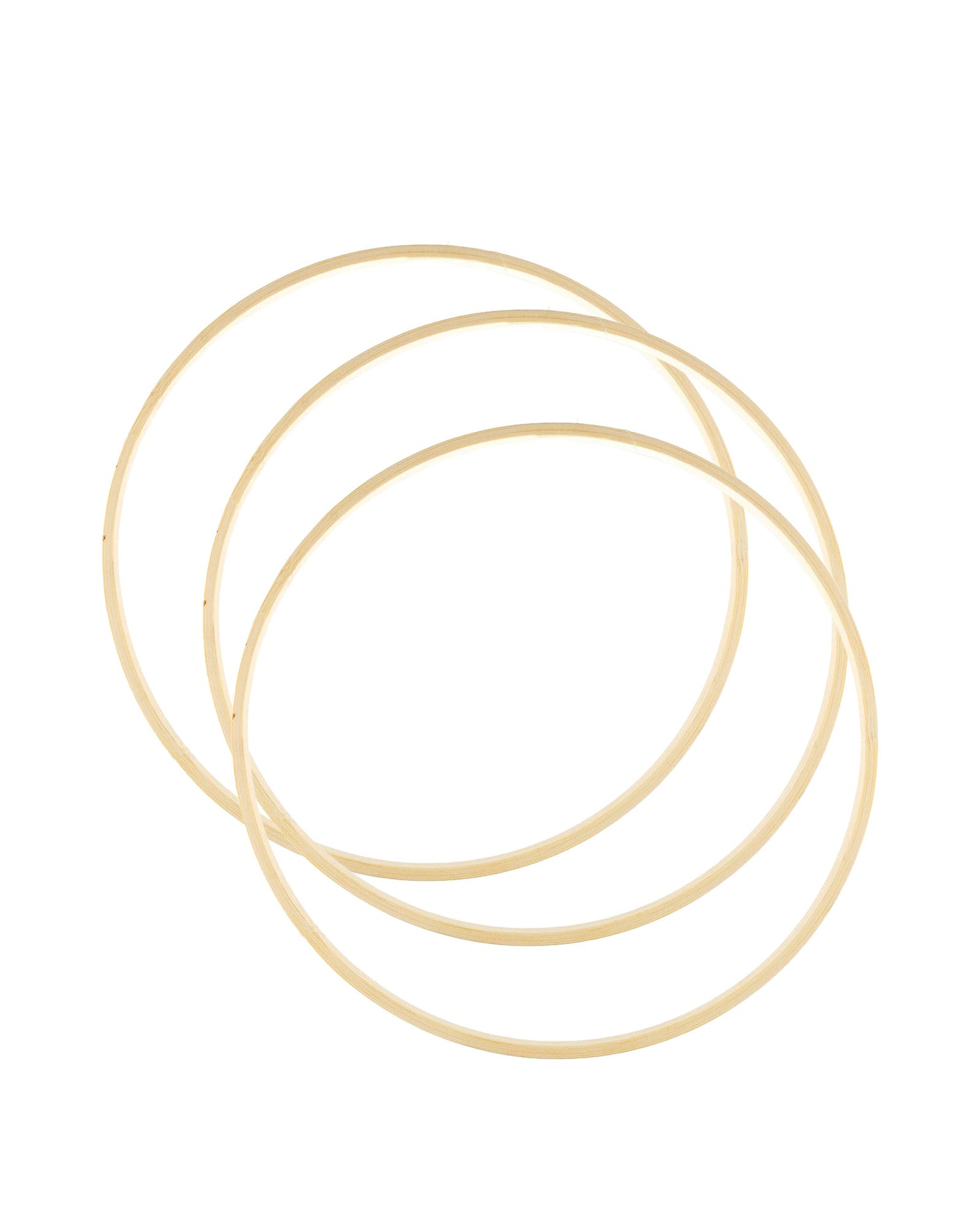 Bamboo Macrame Hoops