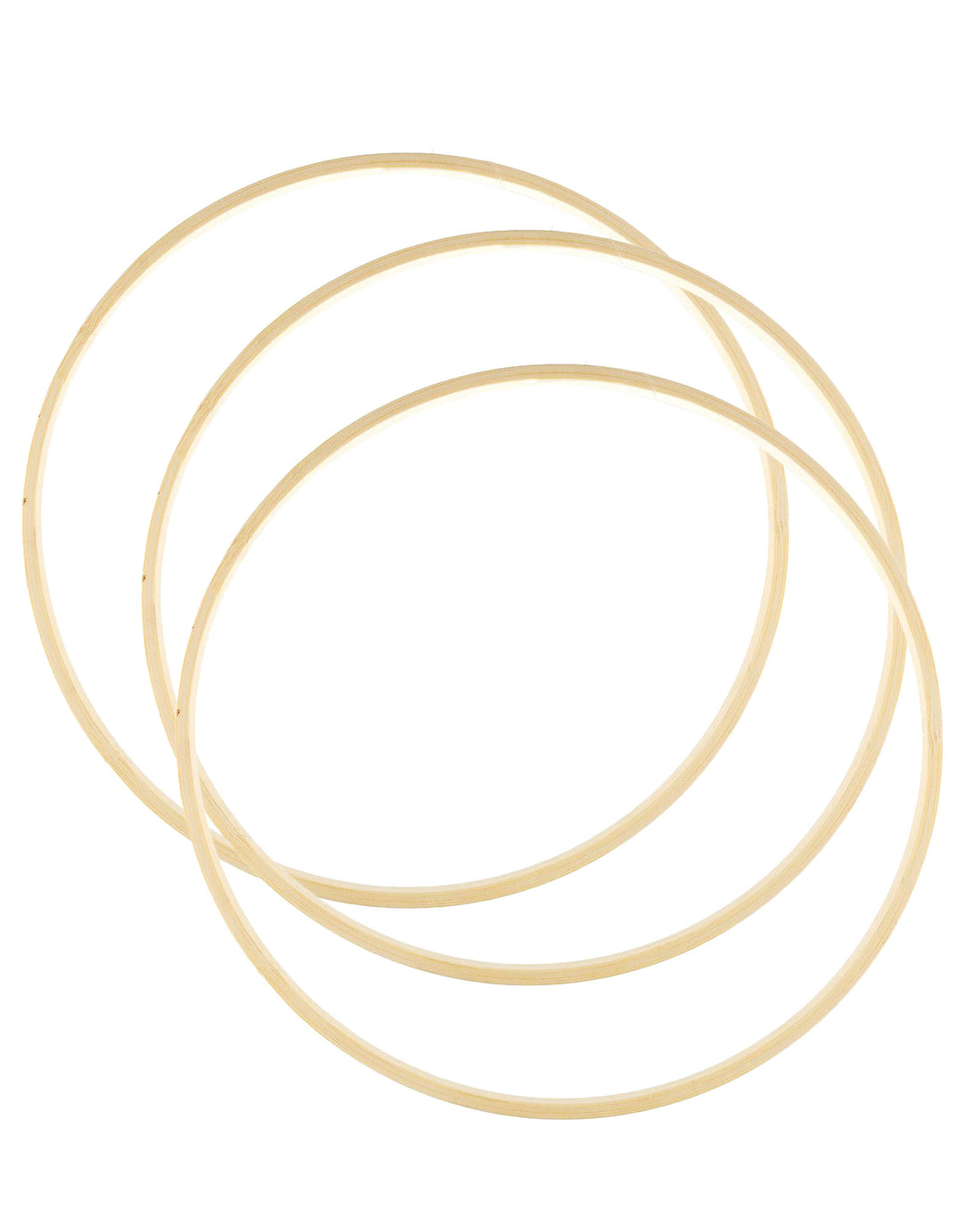 Bamboo Macrame Hoops