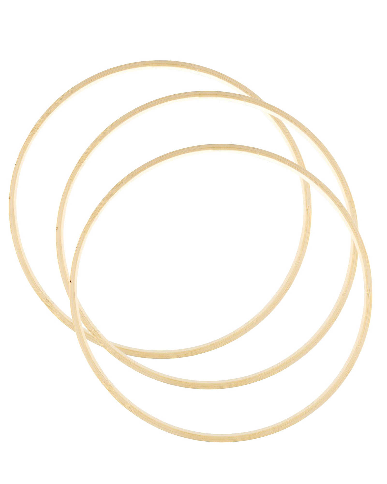 Bamboo Macrame Hoops