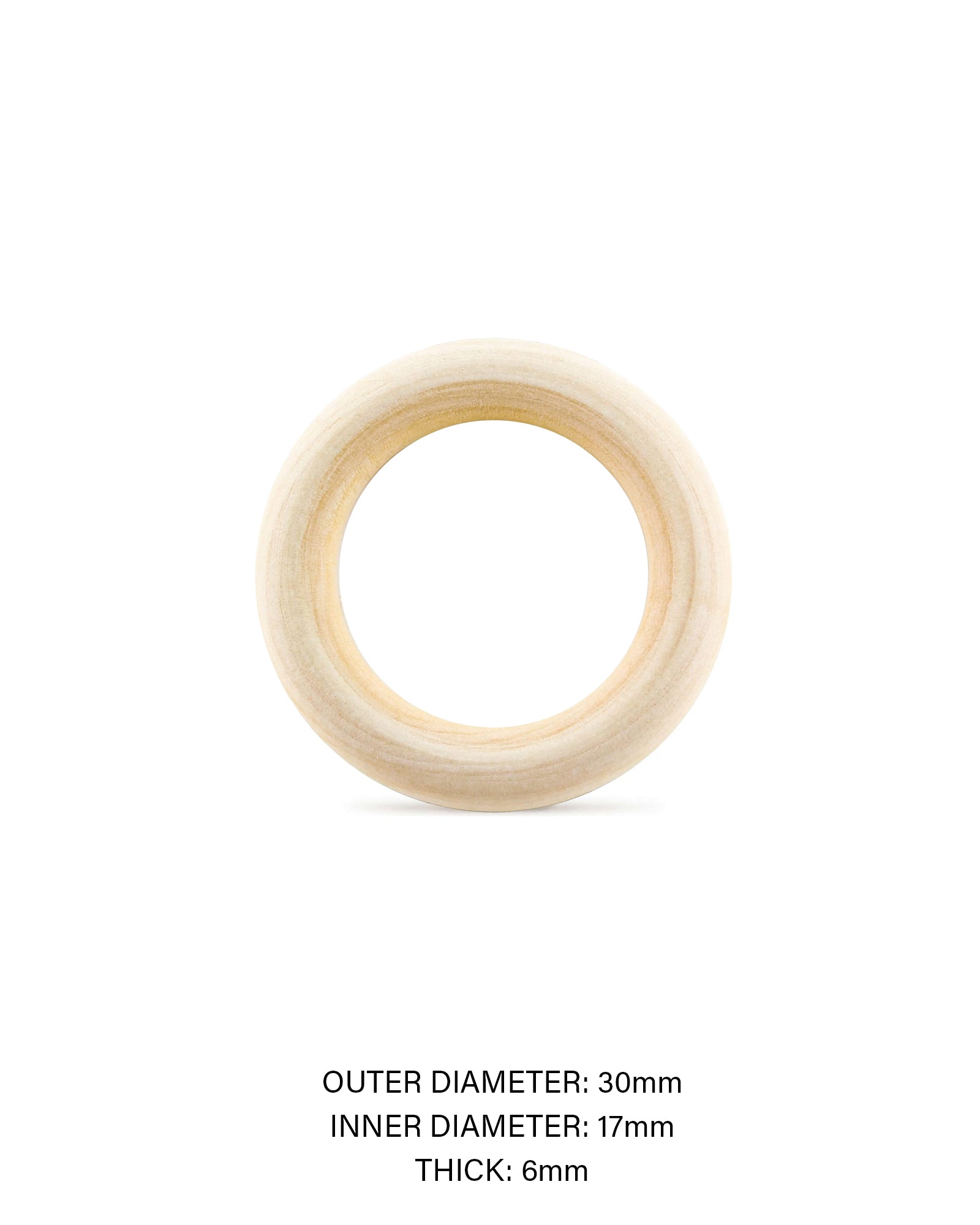 Wood Macramé Rings