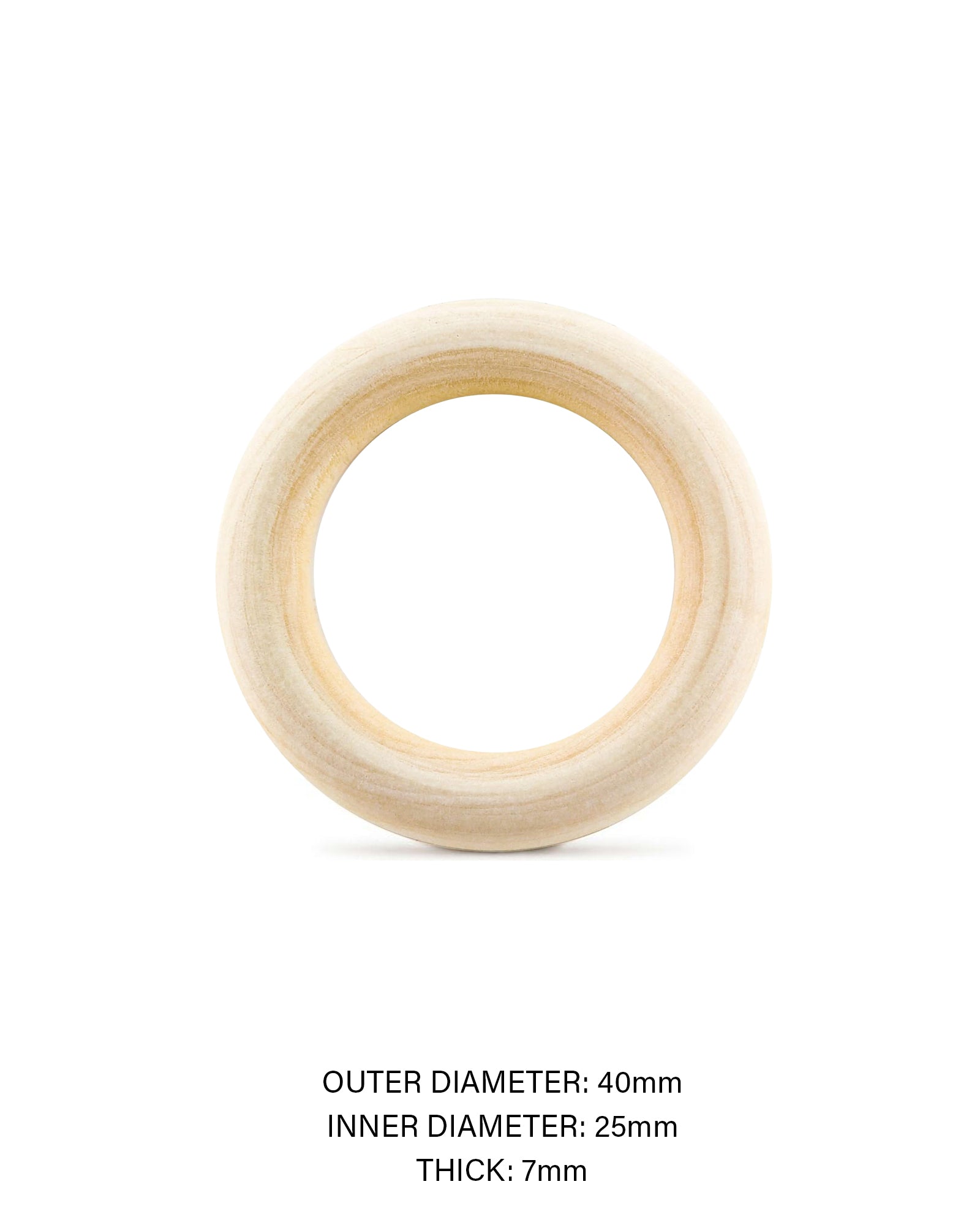 Wood Macramé Rings