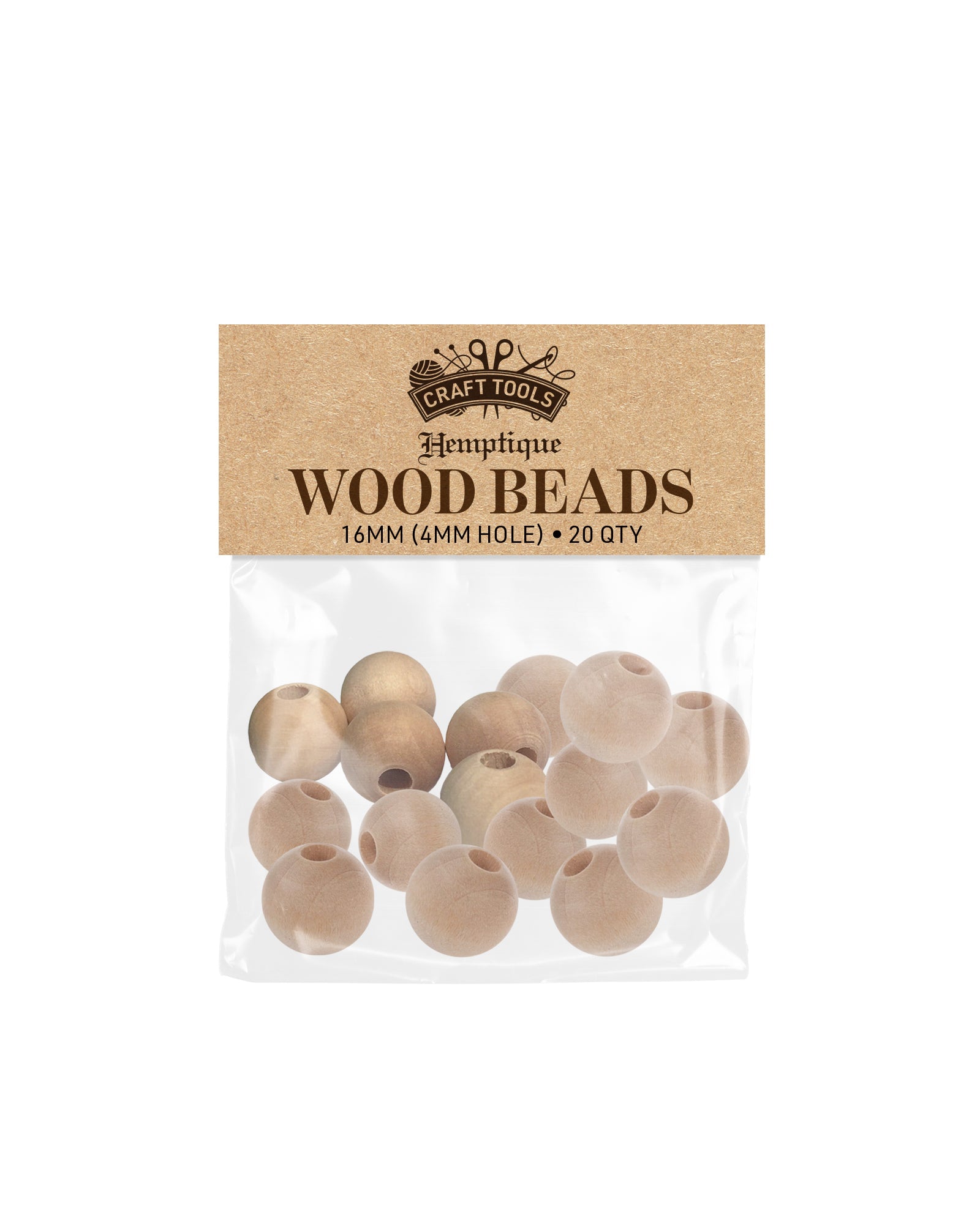Wood Macramé Beads