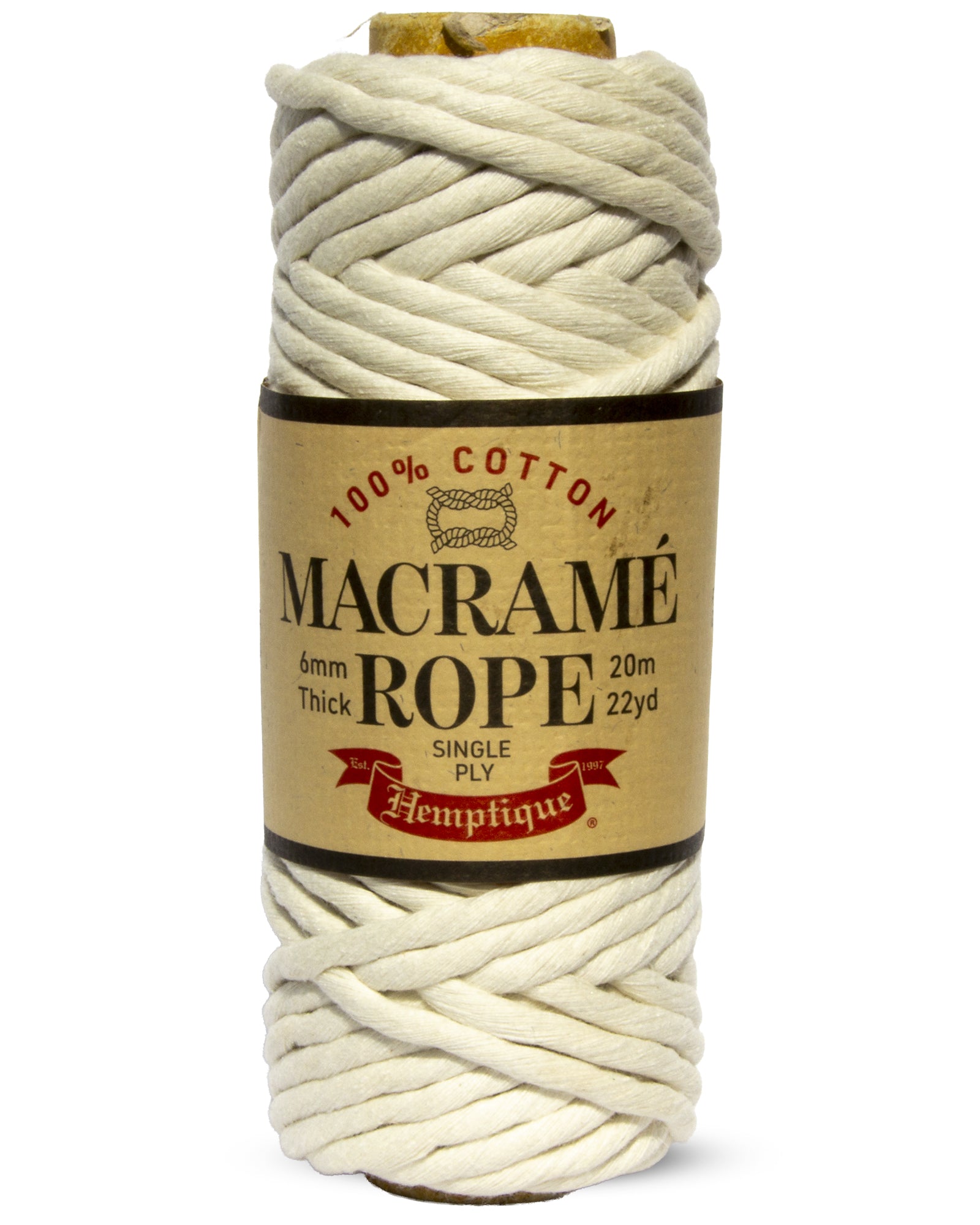 4mm Cotton Macramé Rope Natural