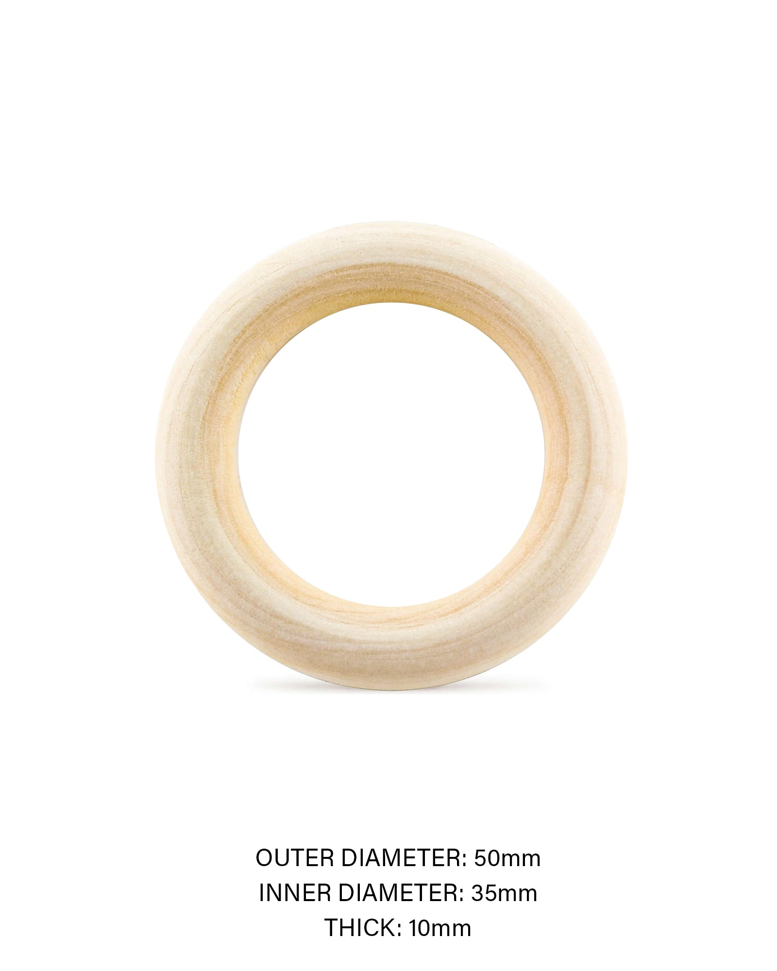 Wood Macramé Rings