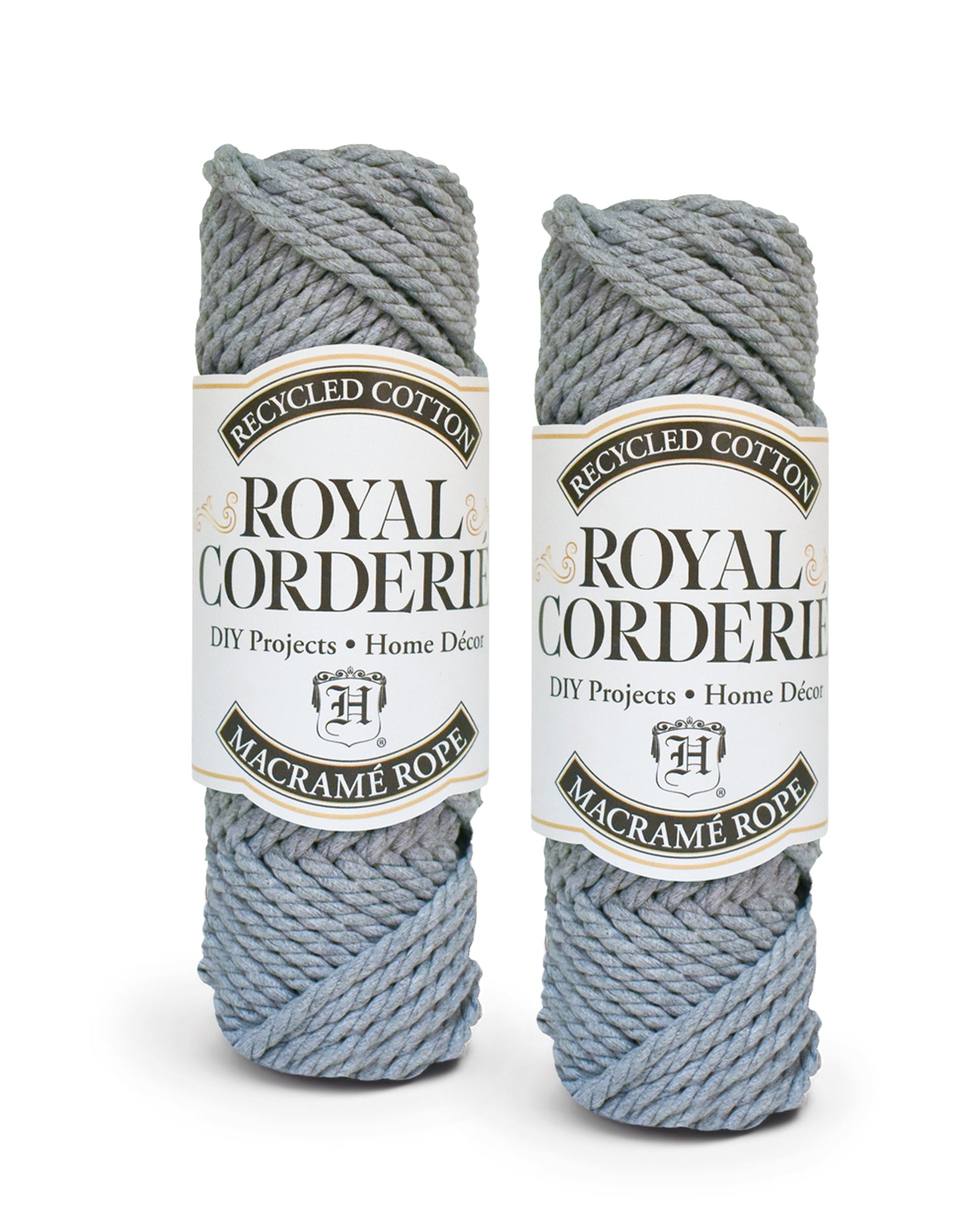 6mm Double Twist Macramé Rope Value Pack Grey
