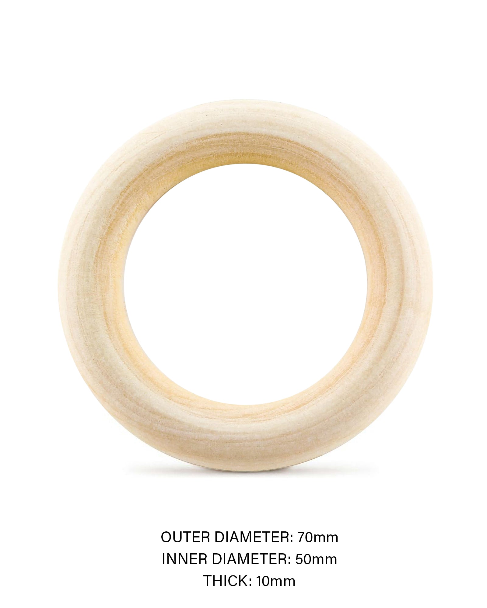 Wood Macramé Rings