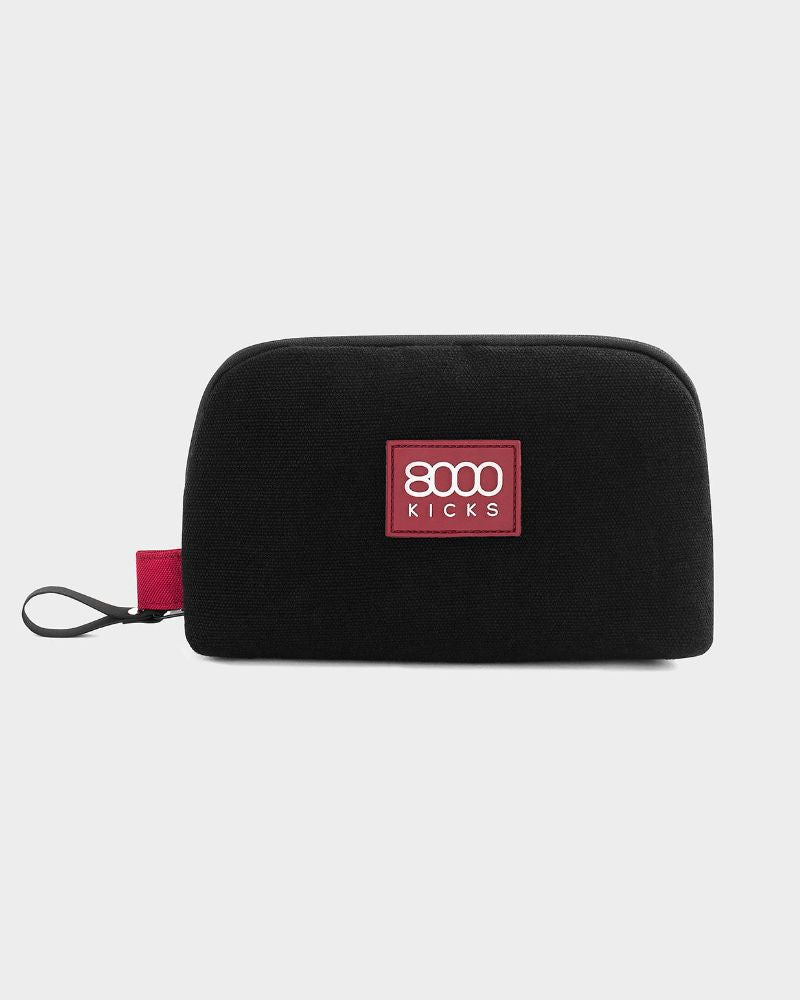 Accessory & Tech Pouch in Black Hemp