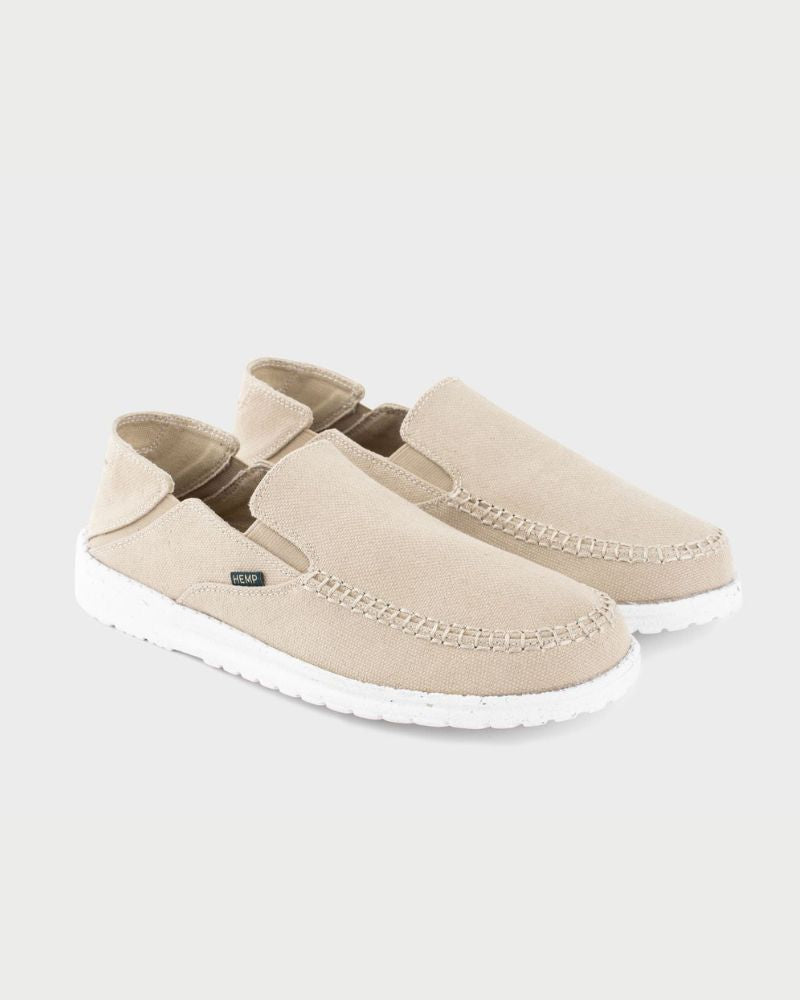 SunSlide Hemp slip on for Men in Beige