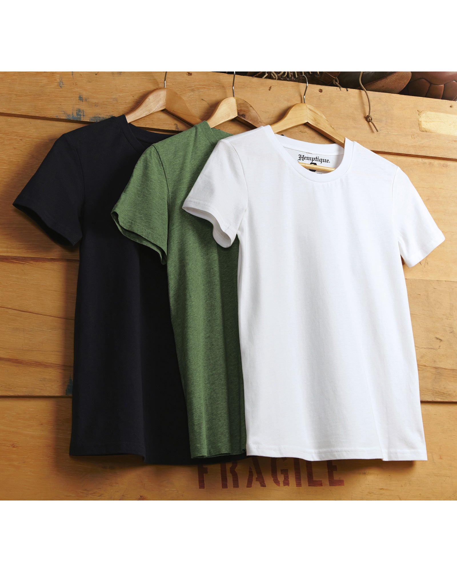 Hemp Blank Crew Neck T-Shirts