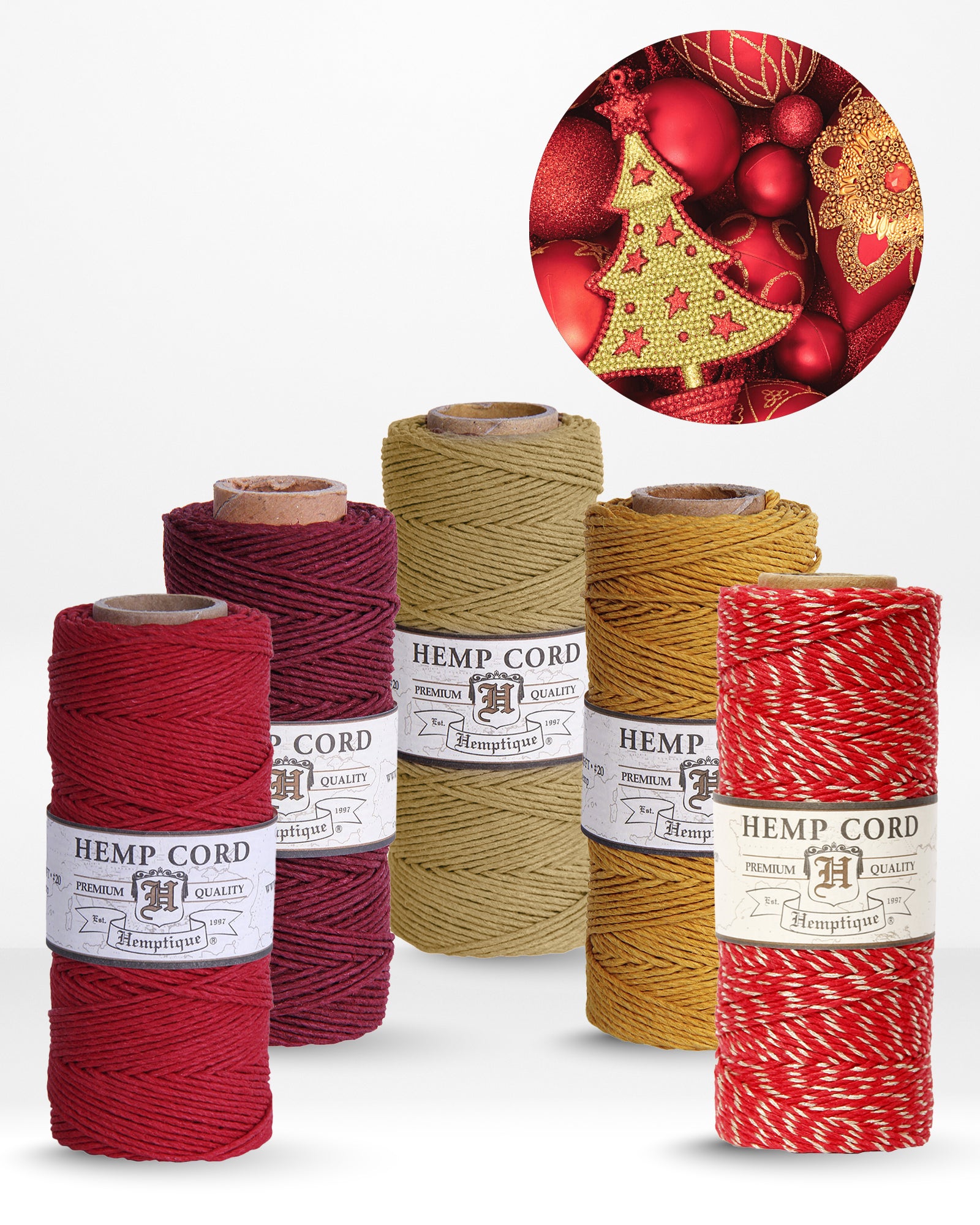1mm Hemp Cord Value Packs Holiday Collection
