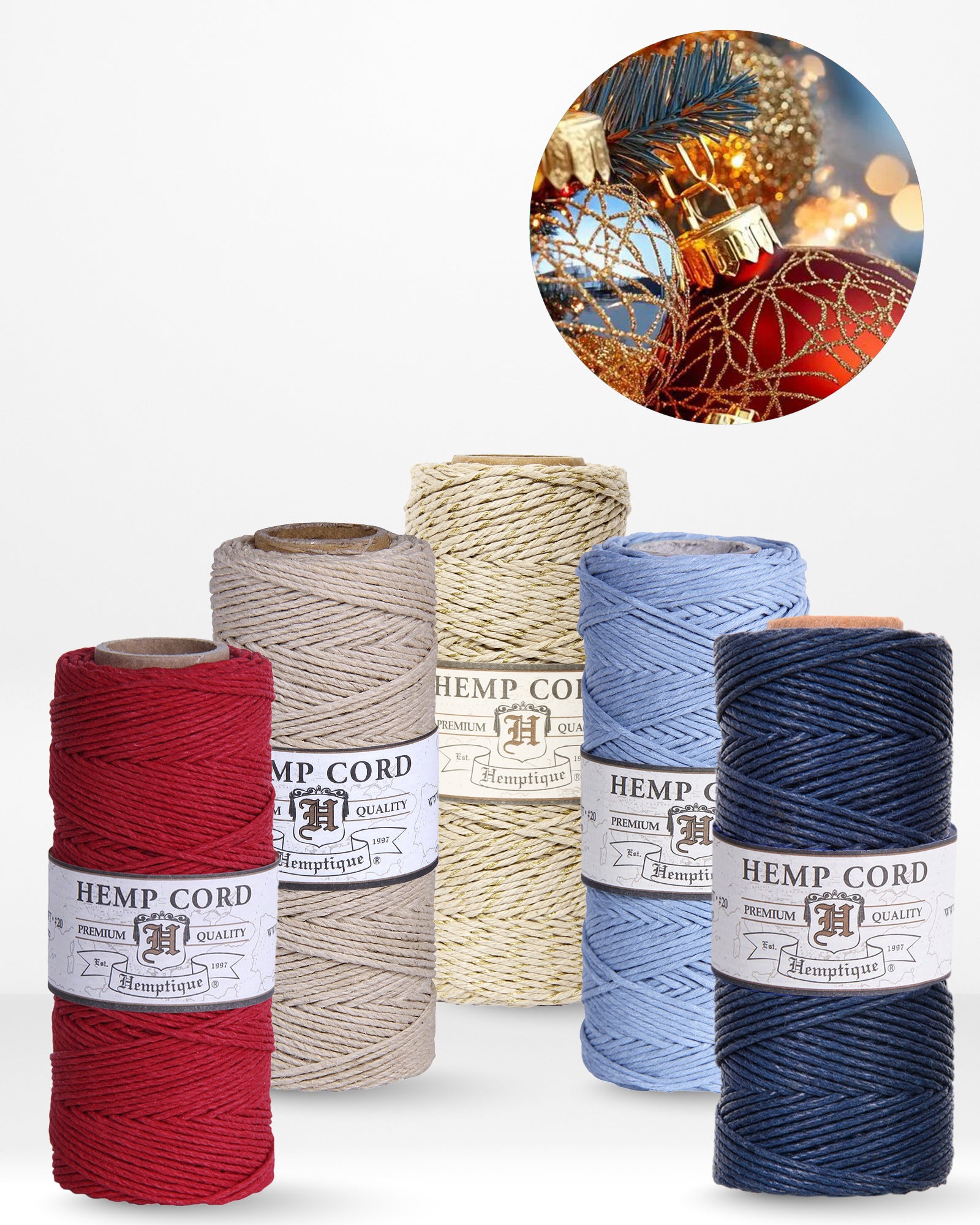 1mm Hemp Cord Value Packs Holiday Collection