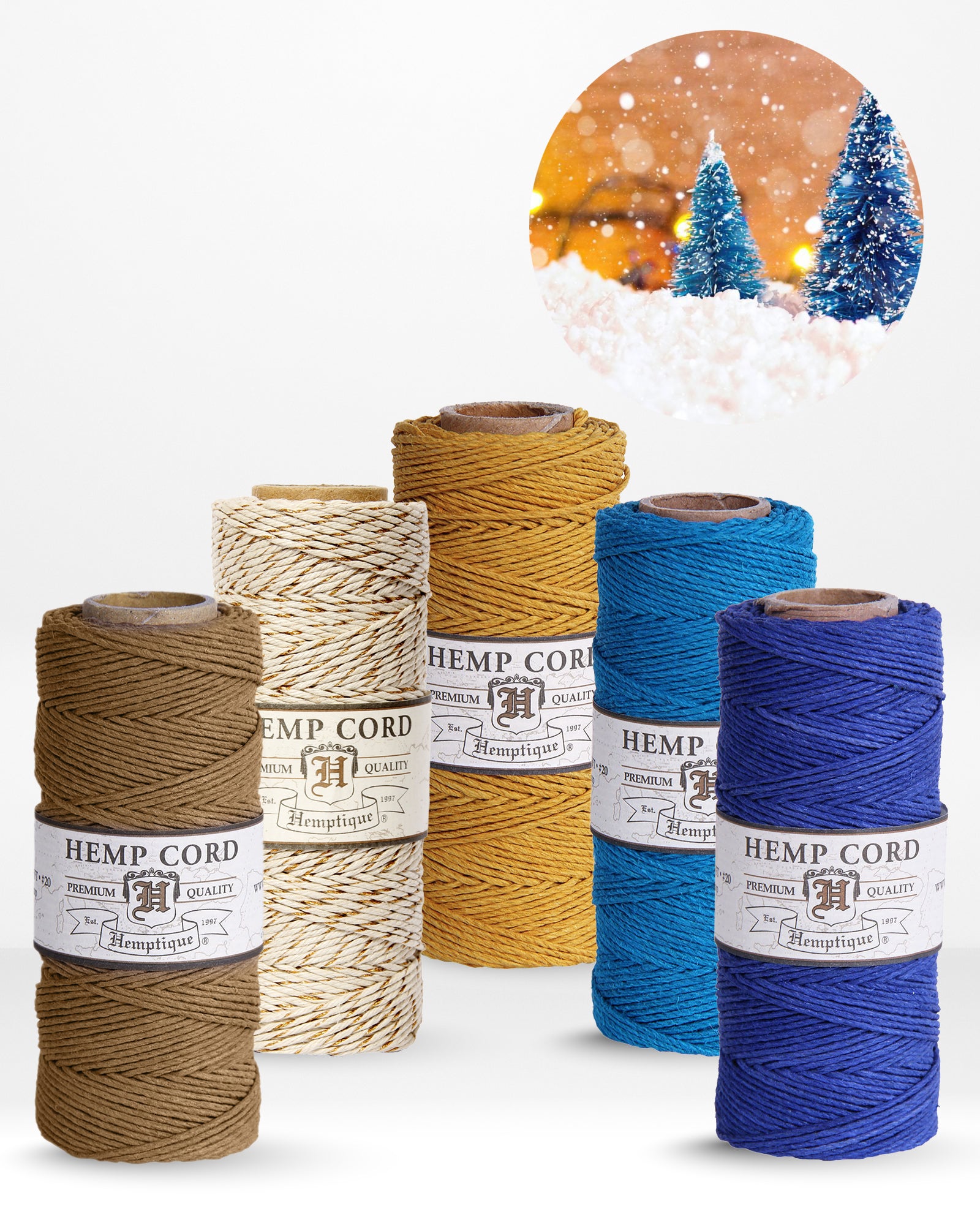 1mm Hemp Cord Value Packs Holiday Collection