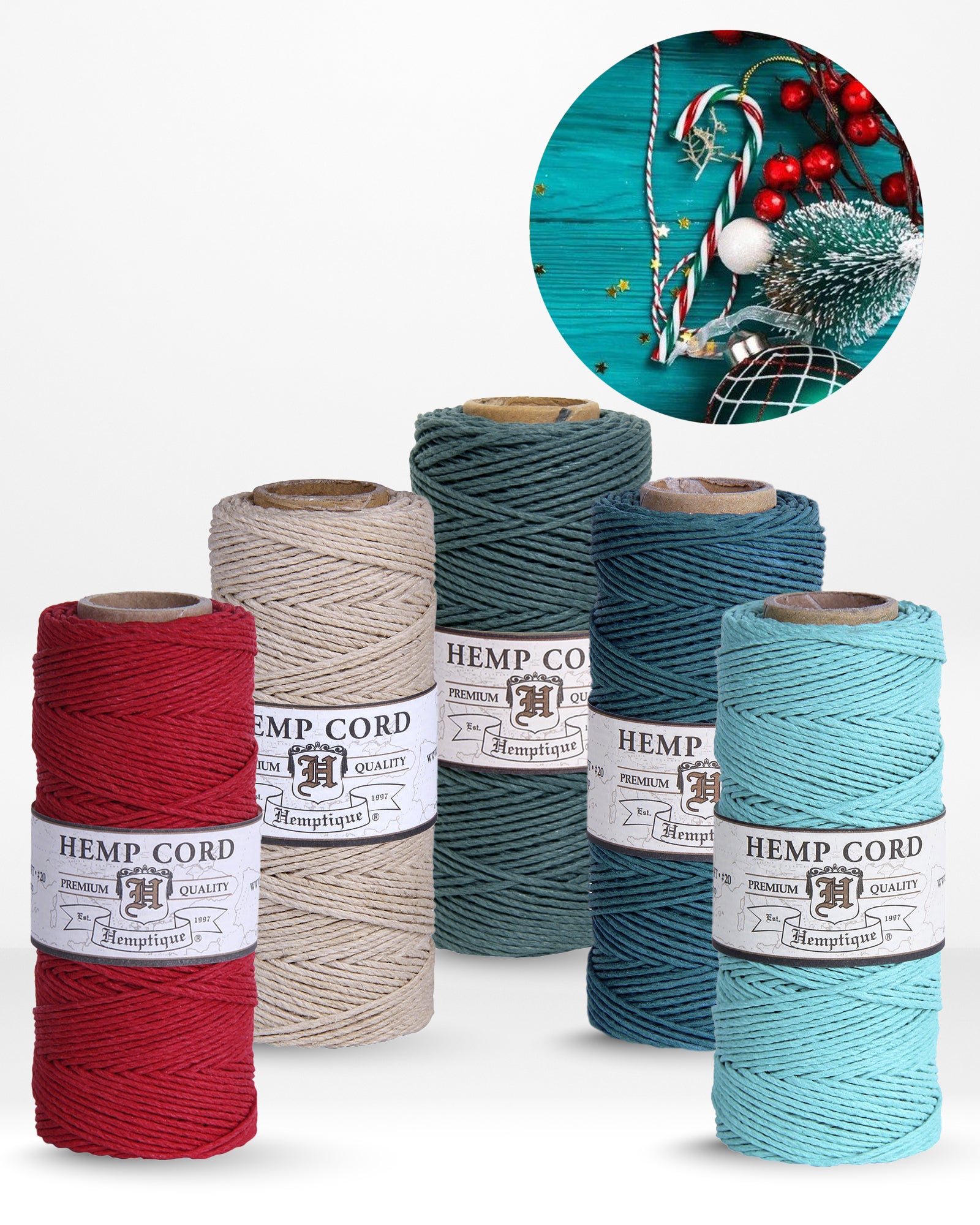 1mm Hemp Cord Value Packs Holiday Collection