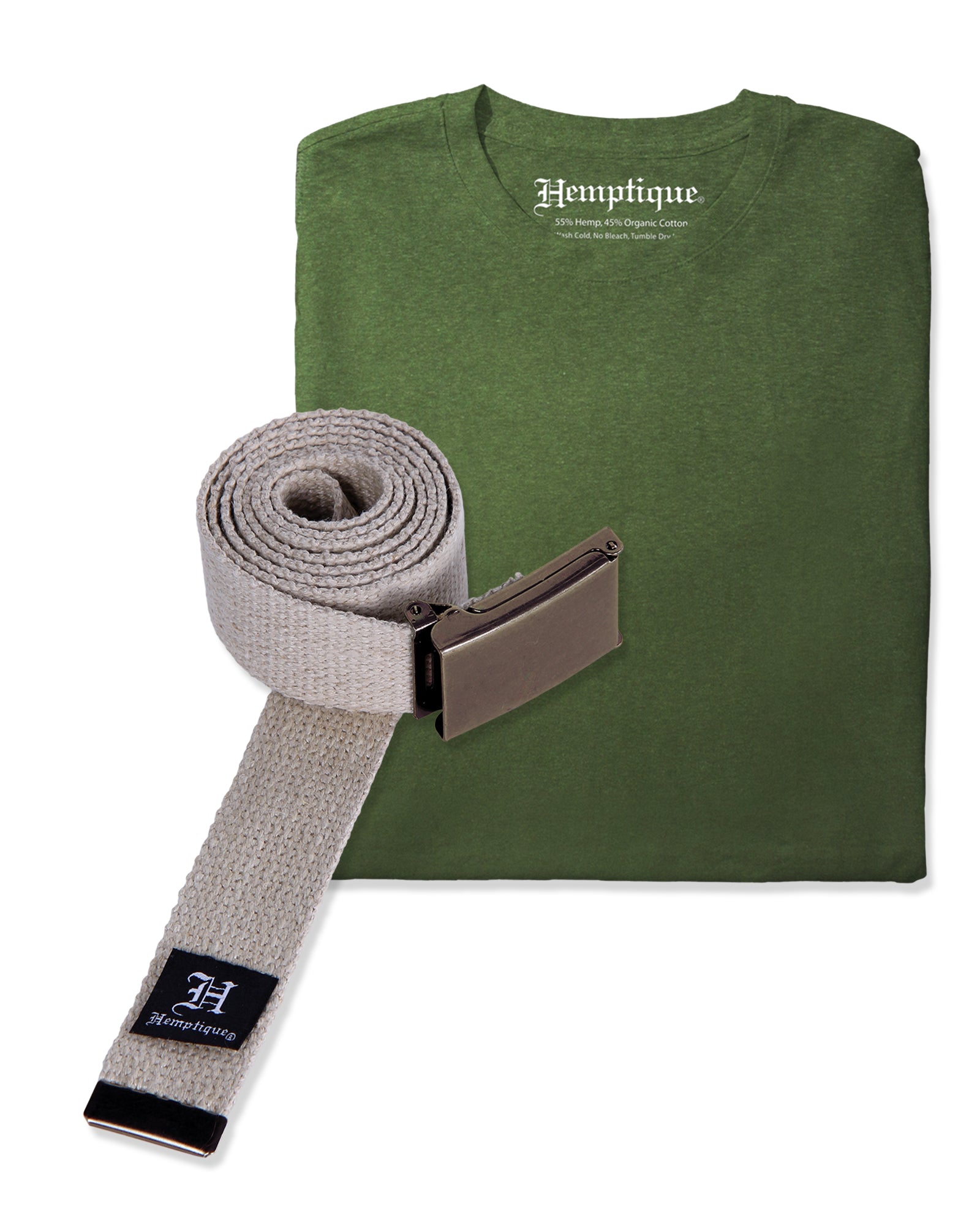 Hemp Blank T-Shirt & Hemp Belt Bundle