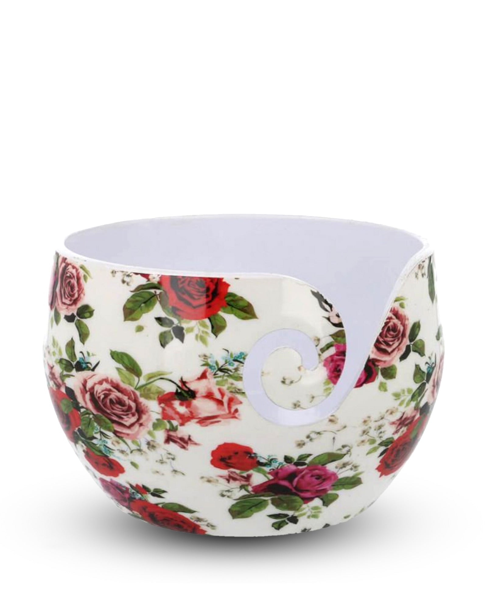Yarn Bowl - Aluminum - Roses