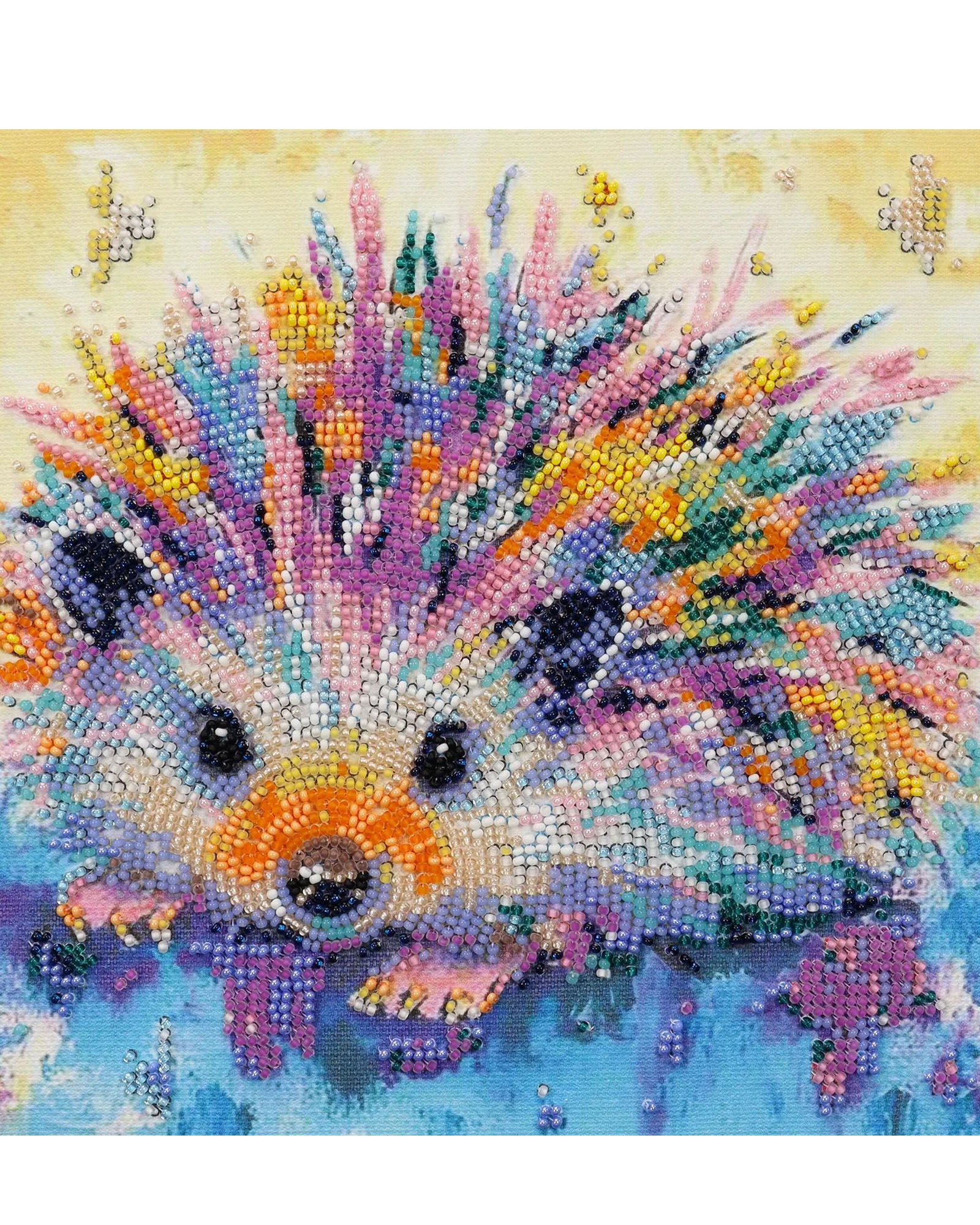 Bead Embroidery Kit - Hedgehog