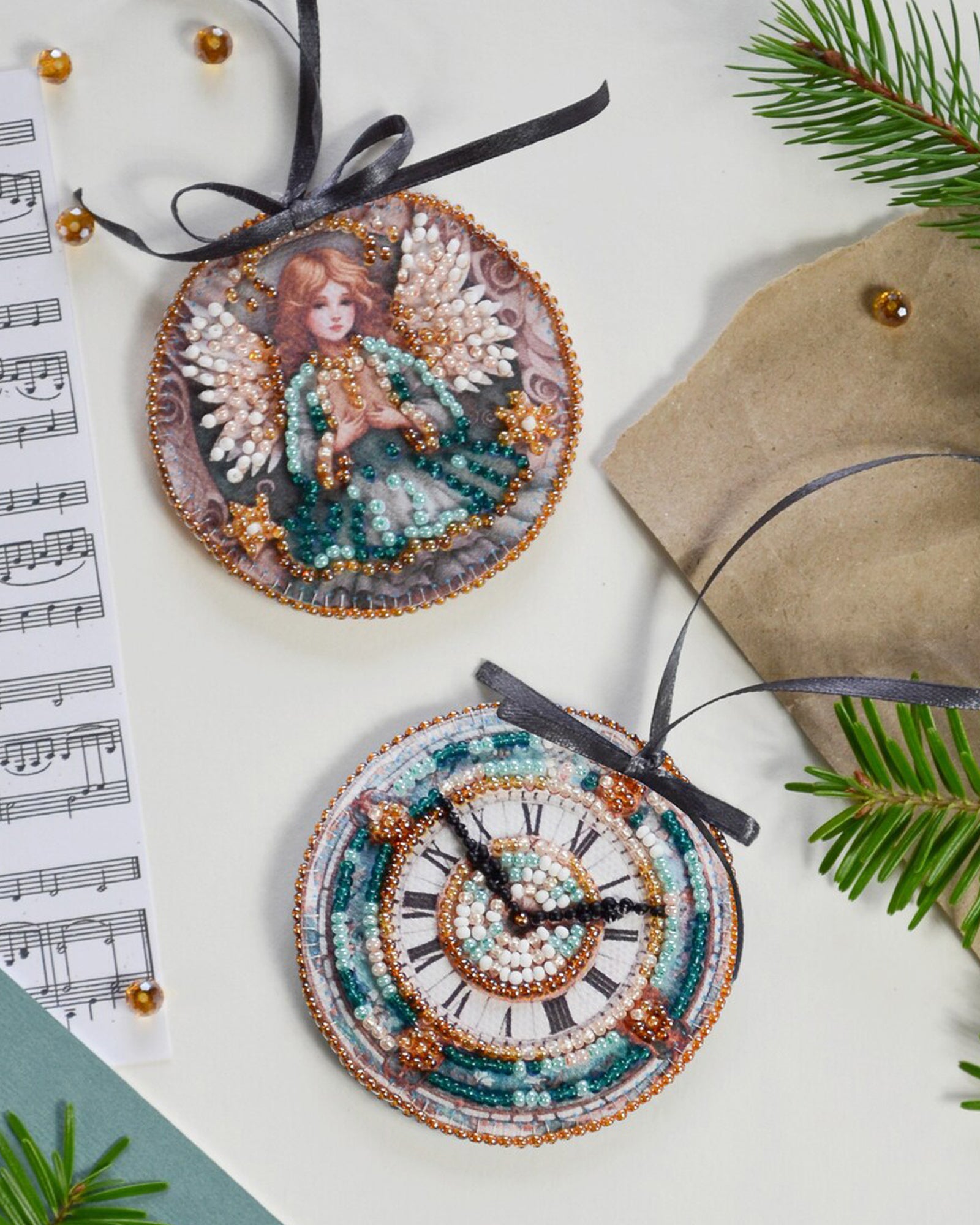 Mini Bead Embroidery Kit - Spirit of the Holiday