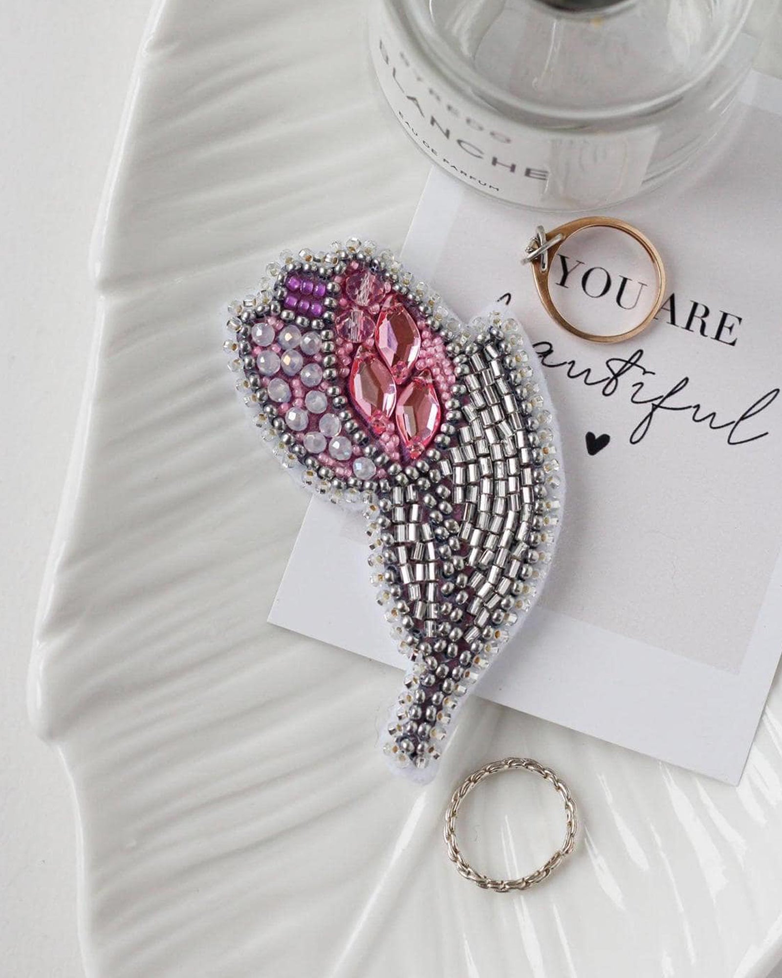 Mini Bead Jewelry Embroidery Kit - Tulip