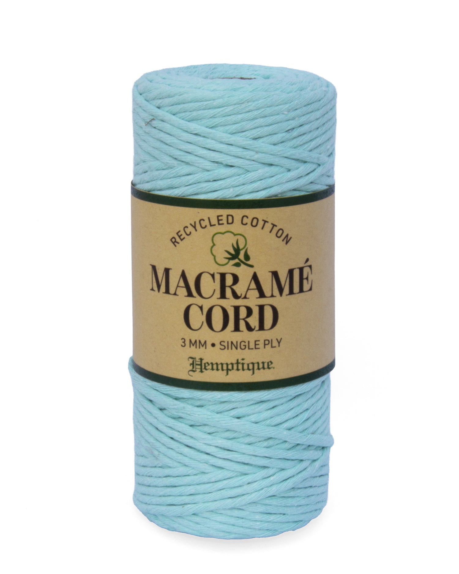 3mm Cotton Macrame Cord Light Blue