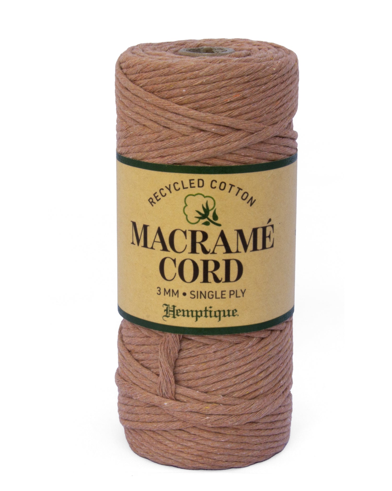 3mm Cotton Macrame Cord Hemptique Terracotta