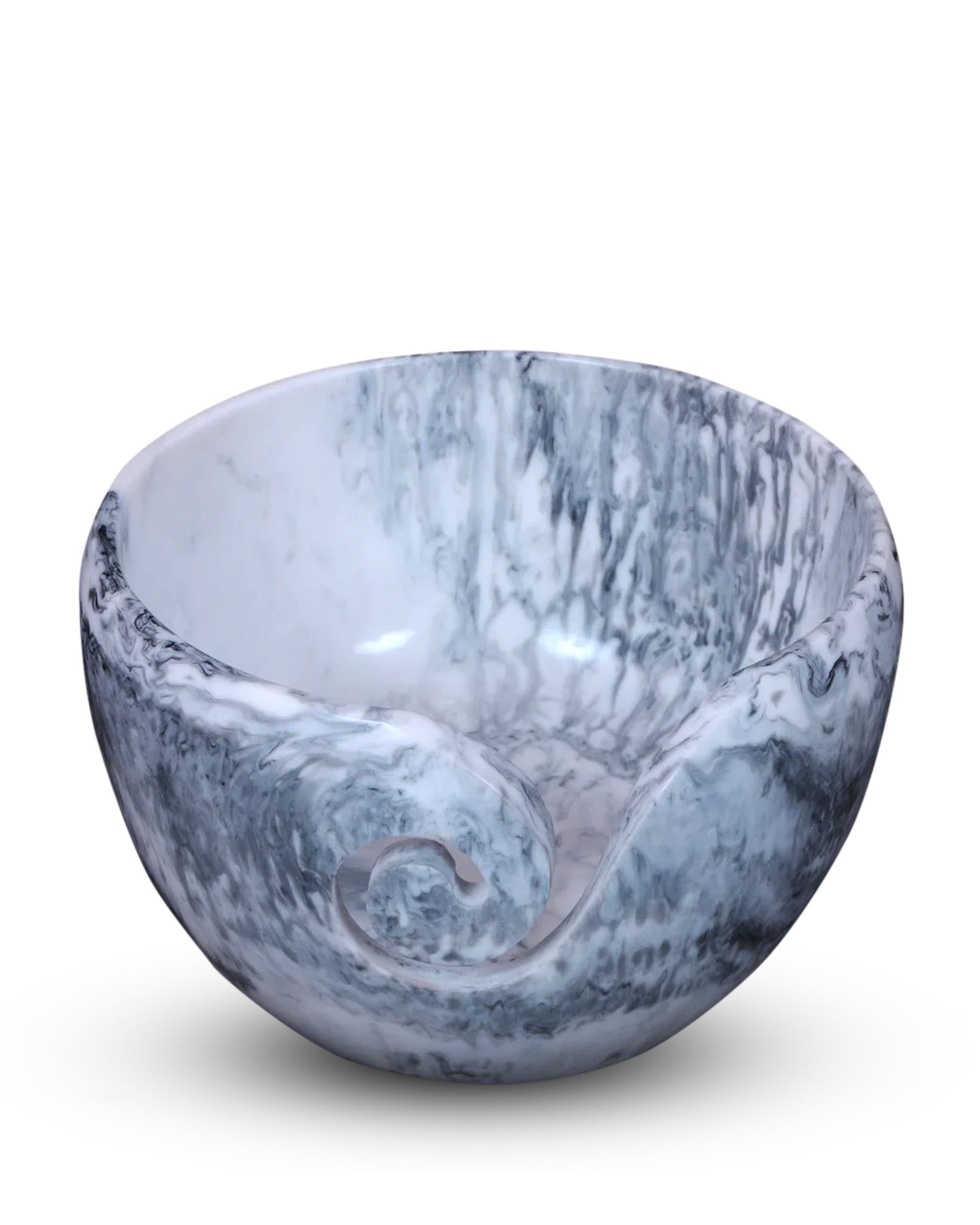 hemptique marble resin yarn bowl