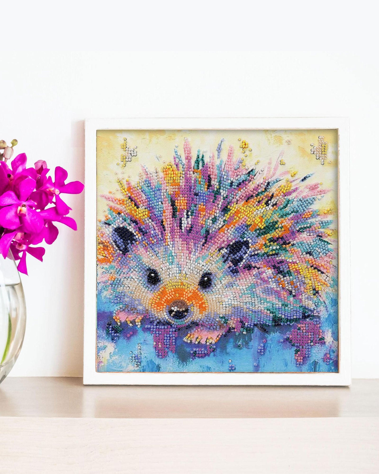 Bead Embroidery Kit - Hedgehog