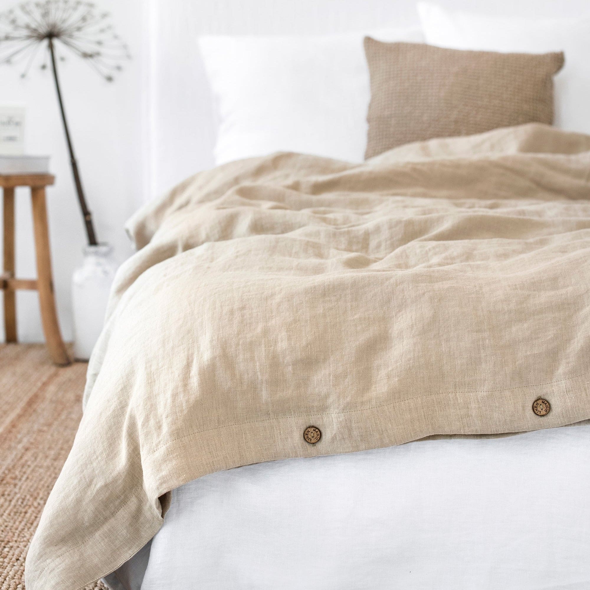 Pure European Linen Duvet Cover | Various Colors