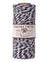 black silver metallic bakers twine