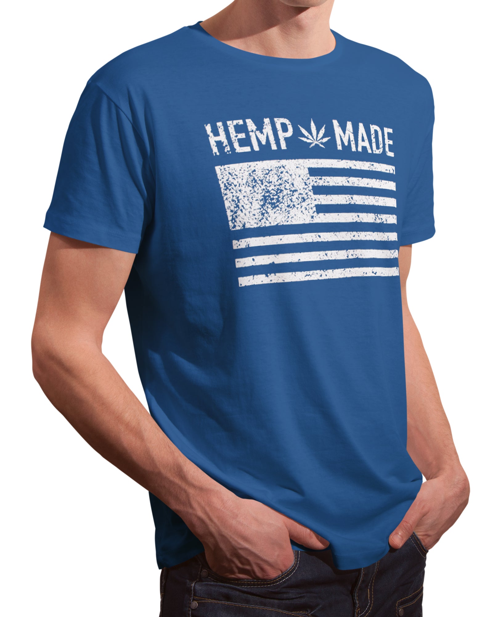 Blue hemp t shirts