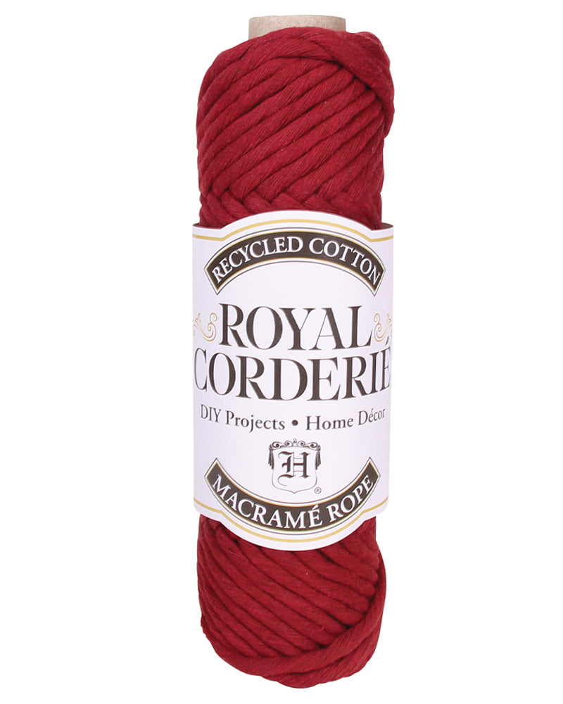 bordeaux macrame rope cotton single-twist 6mm