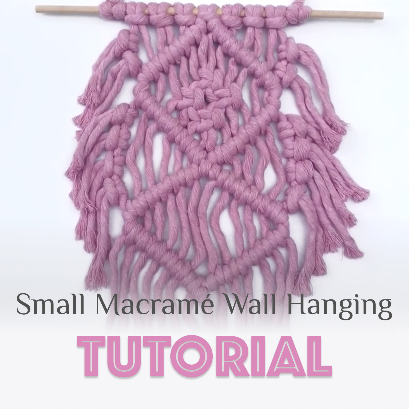 Small Macramé Wall Hanging Tutorial