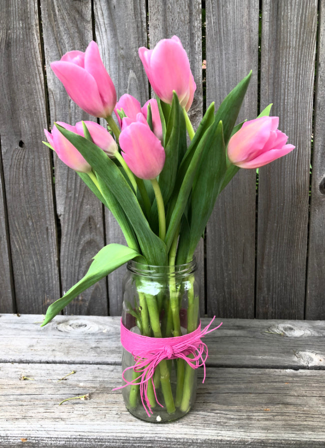 Color Blocking Recycled Jar Décor