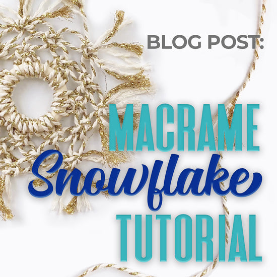 DIY Macrame Snowflake Tutorial