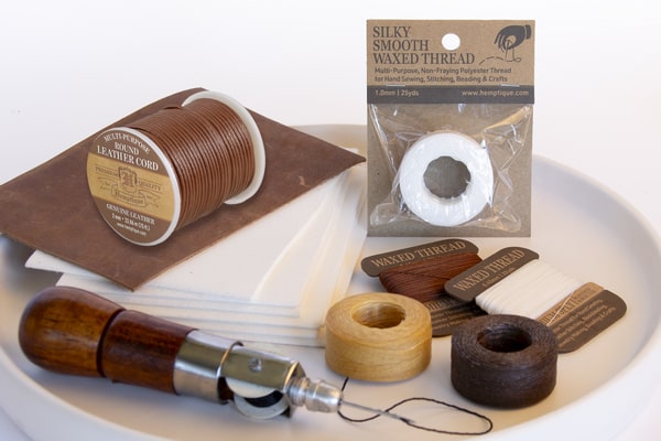 Leather Cord & Waxed Polyester Thread