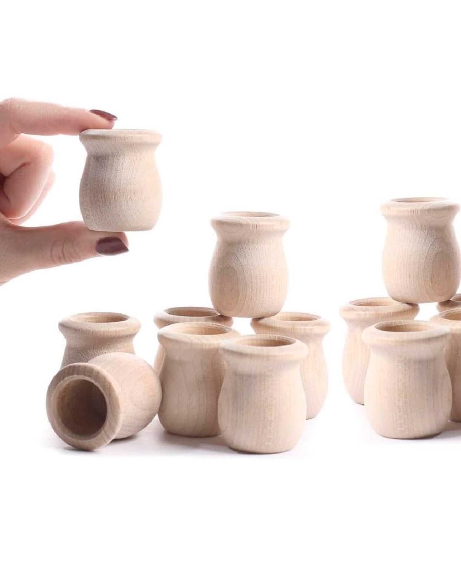 Wood Candle Cups
