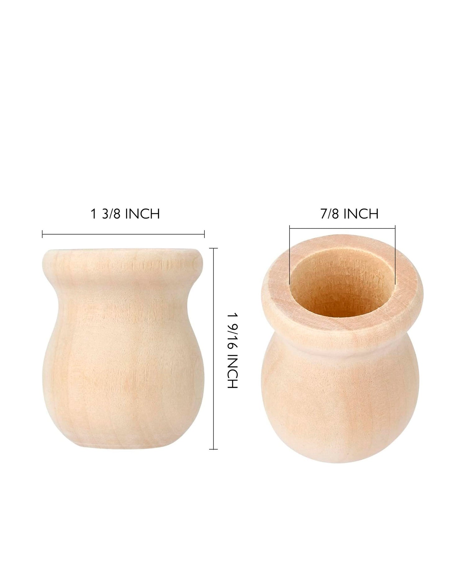 Wood Candle Cups