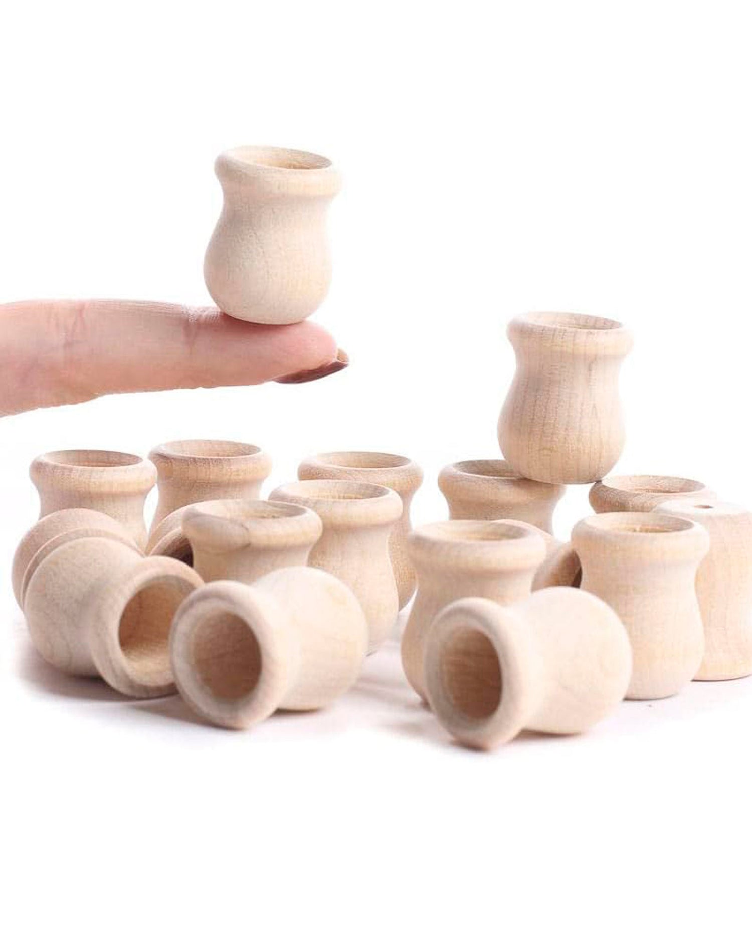 Wood Candle Cups
