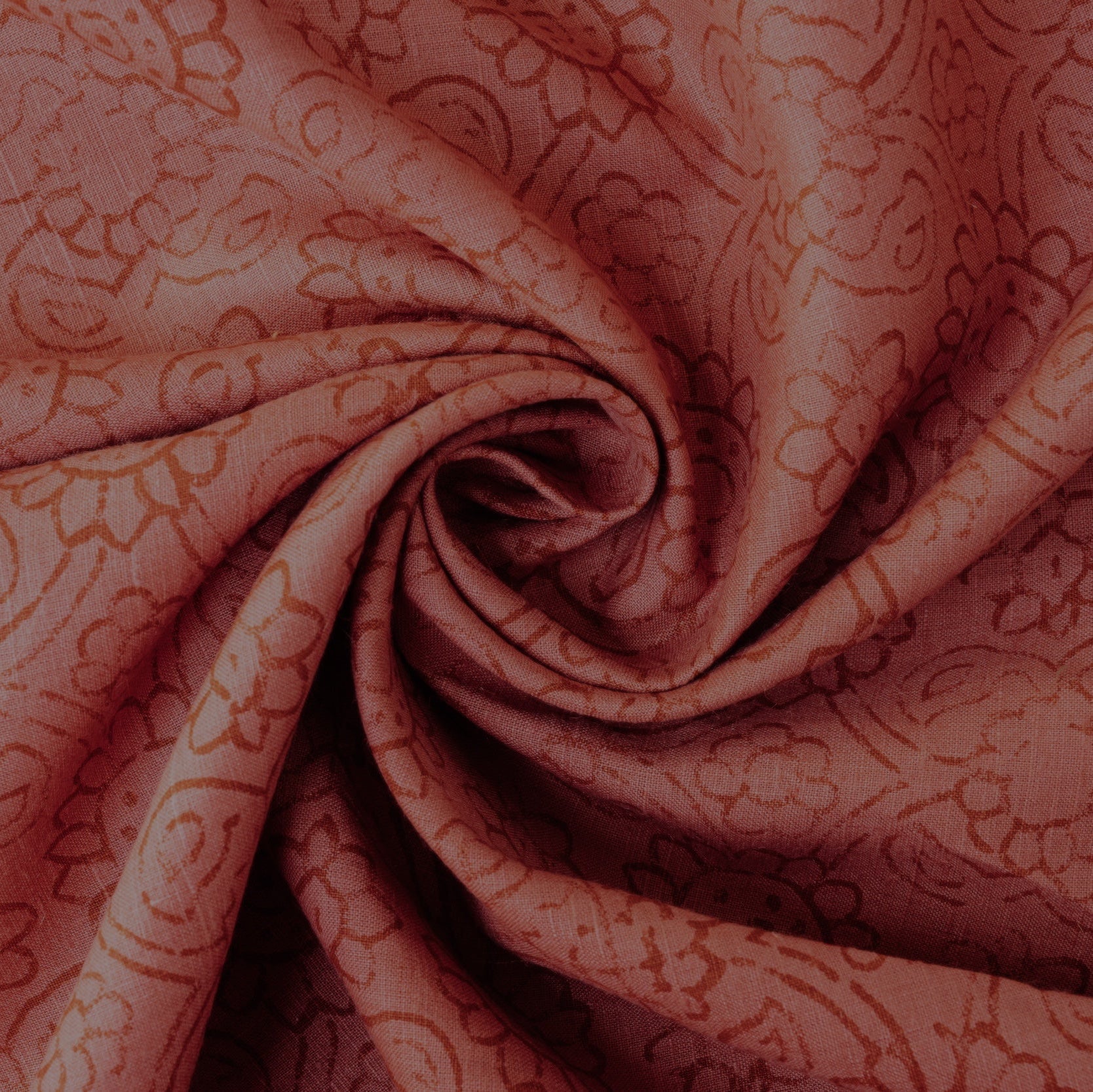 Rouge/Paprika Hemp/Silk Fabric