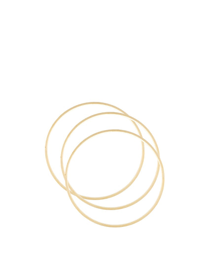 Bamboo Macrame Hoops