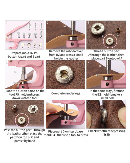 Button Snap Fastener Kit