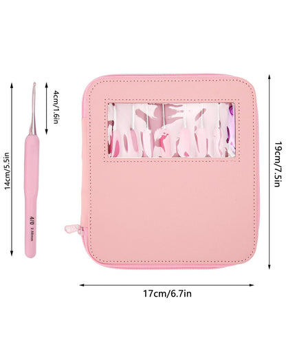14-Piece Crochet Kit with Storage Case