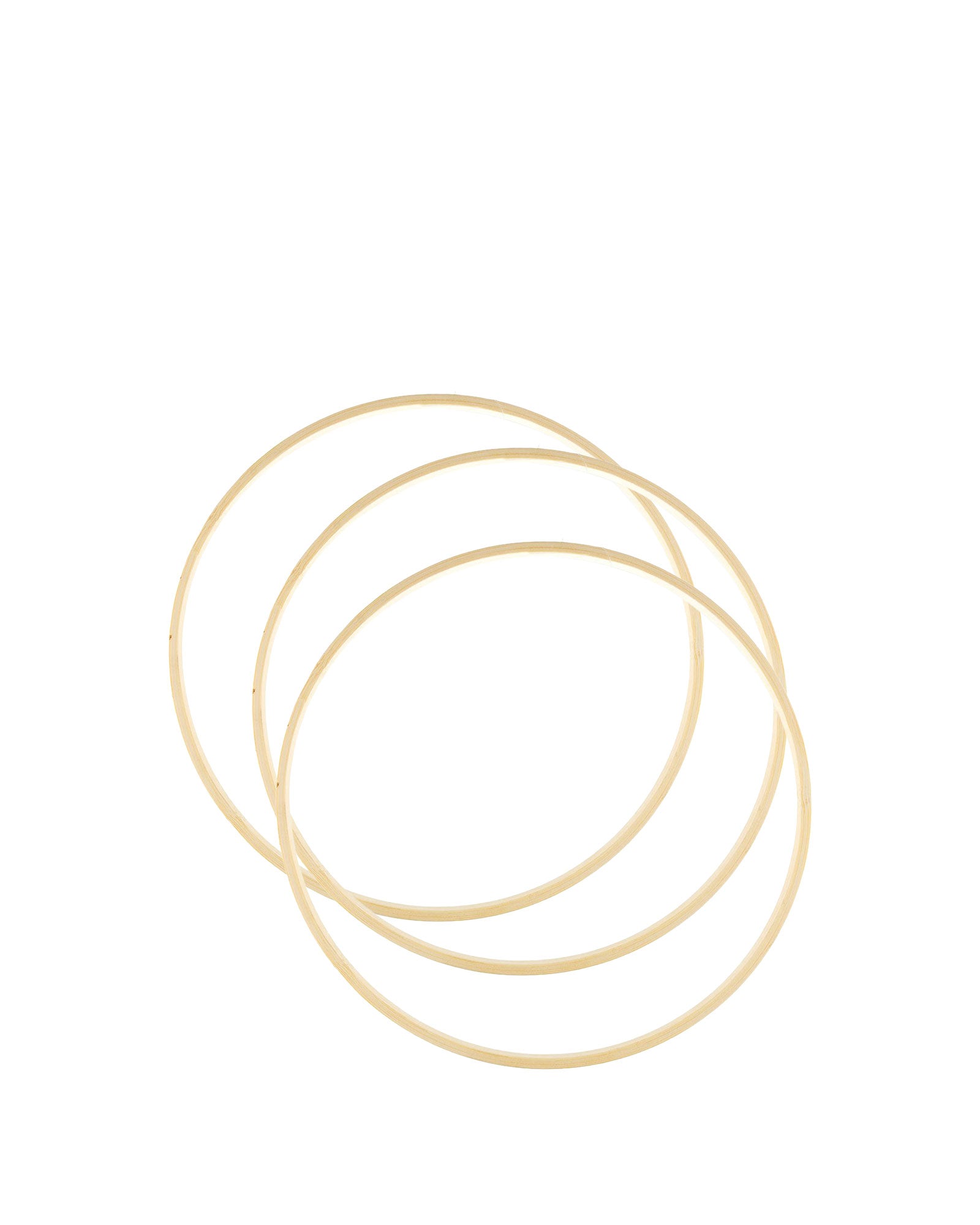 Bamboo Macrame Hoops